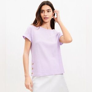 Loft Side Button Tee